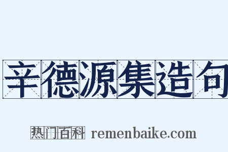 辛德源集造句是什么意思的图片